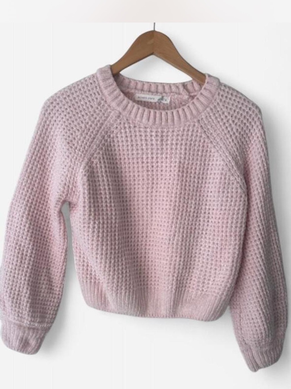 NWOT Cozy Pink Waffle Knit Women's Sweater